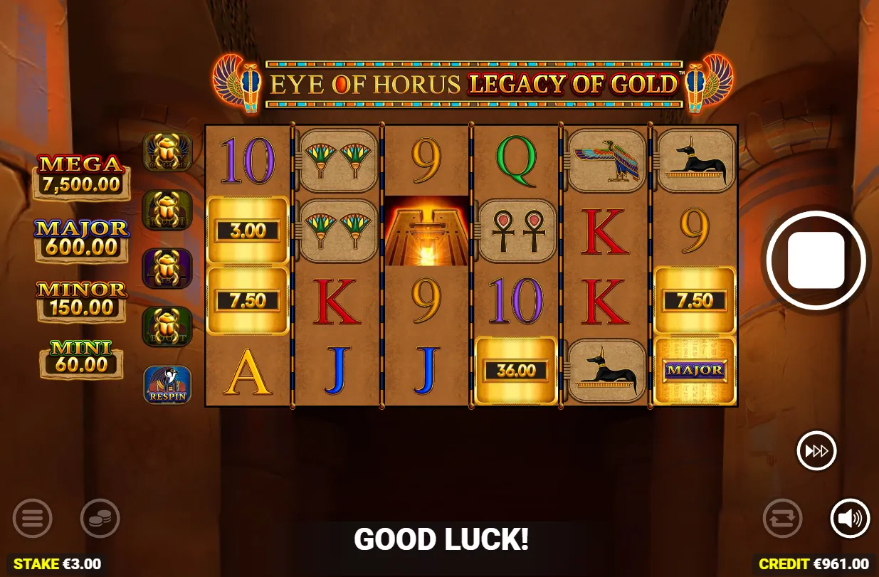 Eye of Horus Legacy of Gold