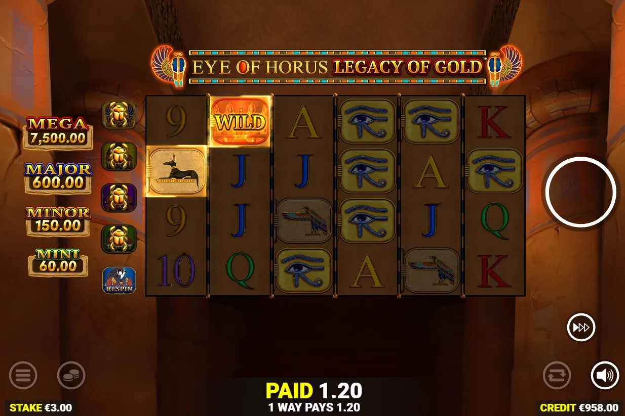 Eye of Horus Legacy of Gold Slot